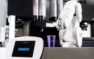 Cafe X The Robotic arm to prepare coffee
